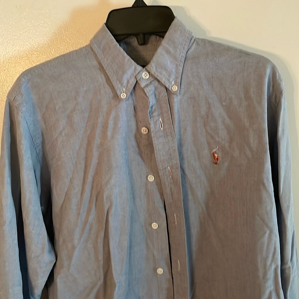 Ralph Lauren button down shirt 15 1/2 / 34 blue